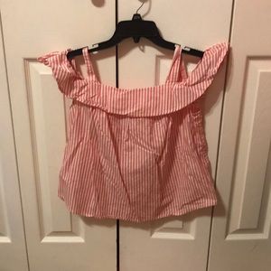 crown and ivy off shoulder shirt